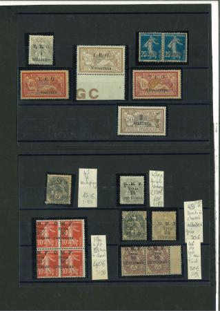 Stamp of Colonies françaises » Syrie 1919-1922, belle petite collection neufs */obl. avec