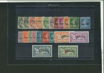 Stamp of Colonies françaises » Andorre (Poste française) 1931, première série Y&T n° 1-23 complète neufs **