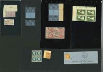 Stamp of France » Collections 1849-1918, ensemble de grosses pièces françaises accompagnées