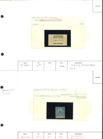 Stamp of Colonies françaises » Colonies Francaise Collections et Lots 1892-1960, sur des plaquettes de présentation de vente