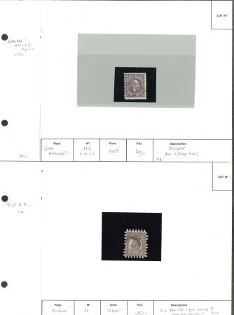 Stamp of Large Lots and Collections 1850-1960, on small sales presentation stockcards