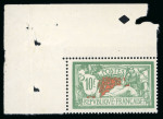Stamp of France » Émissions à partir de 1900 1925, Merson Y&T n°207 et 208, 10f vert et 20f lilas-rose,
