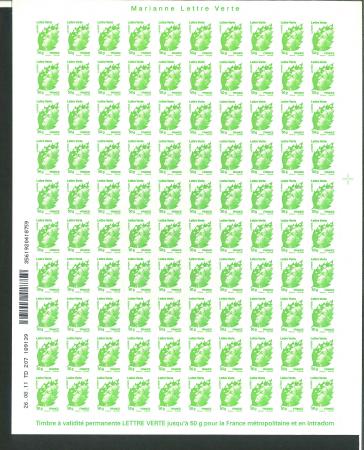 Stamp of France » Adhésif (Autocollant) 2011, autoadhésifs Marianne de Beaujard série Y&T n°