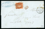 Stamp of France » Lettres Classiques 1850, lettre pour la Suisse affranchie d'un Cérès