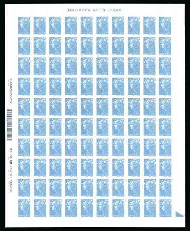 Stamp of France » Adhésif (Autocollant) 2008,  adhésifs Marianne de Beaujard série Y&T n° 208-218