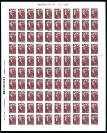 Stamp of France » Adhésif (Autocollant) 2010,  adhésifs Marianne de Beaujard série Y&T n° 486-491
