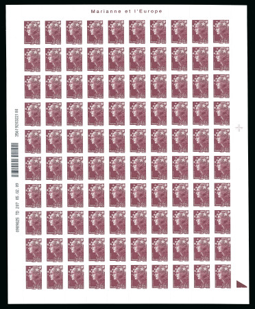 Stamp of France » Adhésif (Autocollant) 2009, autoadhésifs série Marianne de Beaujard Y&T n°