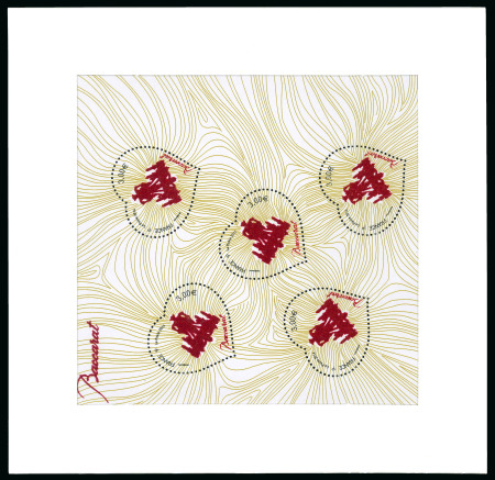 Stamp of France » Blocs et Feuillets 2014, feuillet Baccarat Y&T n° F4833, lot de neuf feuillets