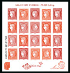 Stamp of France » Blocs et Feuillets 2014, feuillet Cérès Y&T n° F4871 lot de dix feuillets
