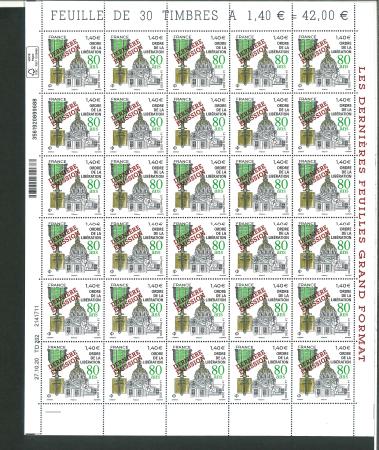 Stamp of France » Collections 2000-2020, lot de 38 feuilles entières neuves ** MNH