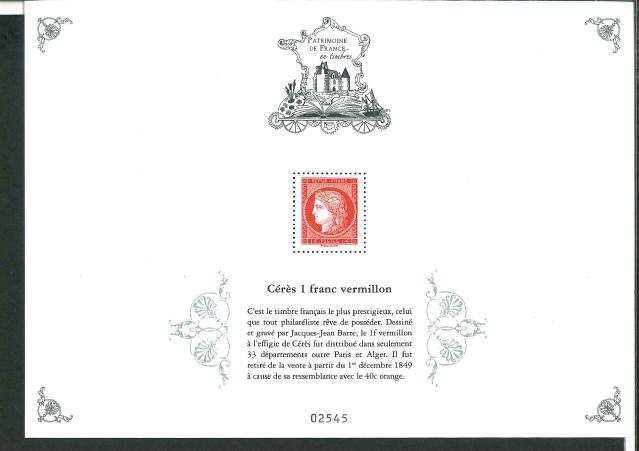 Stamp of France » Blocs et Feuillets 2014-2020, Trésors de la Philatélie et Patrimoine de