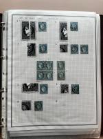 Stamp of France » Collections 1876, sur une cinquantaine de pages, collection de