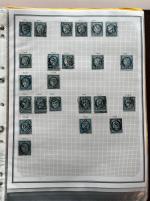 Stamp of France » Collections 1876, sur une cinquantaine de pages, collection de