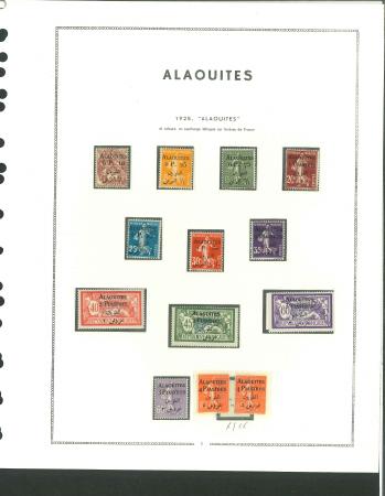 Stamp of Colonies françaises » Alaouites 1925-1930, joli lot composé de plusieurs collections
