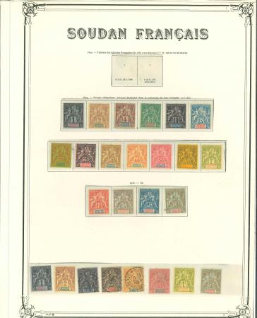 Stamp of Colonies françaises » Soudan 1894-1941, collection neufs **/*/obl avec notamment