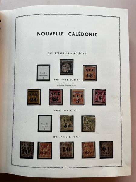 Stamp of Colonies françaises » Nouvelle-Calédonie 1859-2000, dans une reliure Moc très belle collection