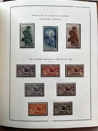 Stamp of Colonies françaises » Nouvelle-Calédonie 1859-2000, dans une reliure Moc très belle collection