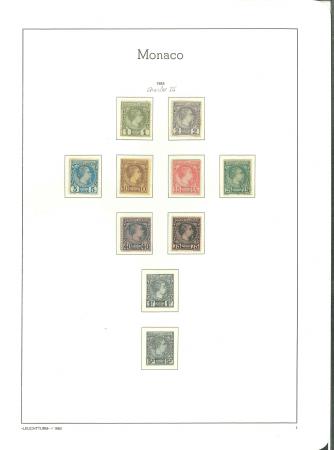 Stamp of Colonies françaises » Monaco 1885-1948, collection poste majorité neufs * très fournie
