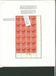 Stamp of Ireland » 1922-23 Thom Three-Line Overprints (T47-T61) 1d scarlet, mint and mint nh bottom right corner control