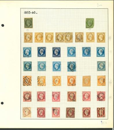 Stamp of France » Collections 1849-1900, dans une boìte lot de centaines de classiques