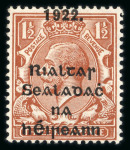 Stamp of Ireland » 1922-35 Overprint Collections 1922 Attractive old-time specialised collection of the 5-line Thom issue