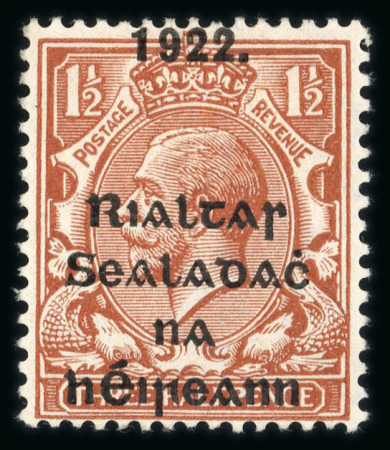 Stamp of Ireland » 1922-35 Overprint Collections 1922 Attractive old-time specialised collection of the 5-line Thom issue