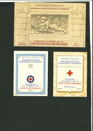 Stamp of France » Carnets 1952-1954, carnets Croix-Rouge 1952, 1953 et 1954,