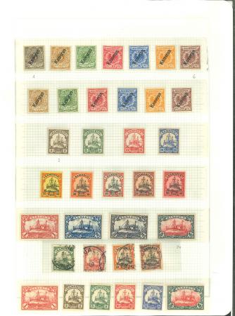 Stamp of Germany » German Colonies » Cameroon 1897-1919, complete territory mint and used