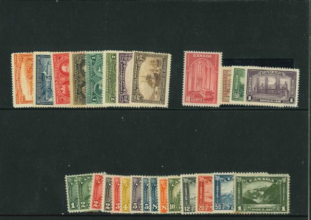 Stamp of Canada » Canada and Provinces Collections 1889-1937, nice small valuable stamps and complete