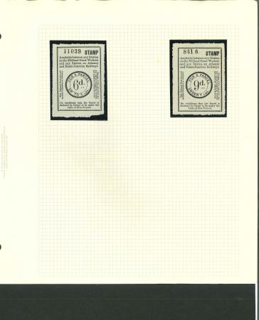 Stamp of Ireland » Parcel Post & Locals Delivery Fee Labels, Parcels Labels, DUT & Co. Tickets: