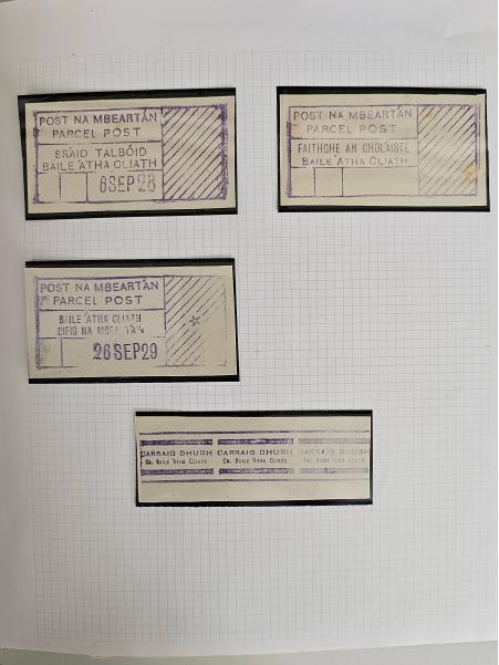 Stamp of Ireland » Parcel Post & Locals Parcel Post Labels: 1890-1974 Attractive old-time collection