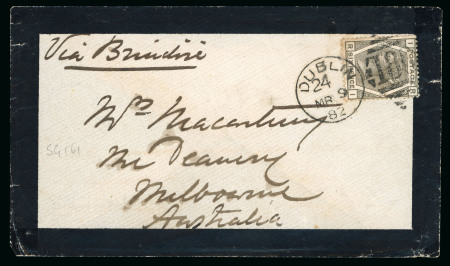 Stamp of Ireland » GB Used In Ireland 1863-86 Attractive group of 13 covers mounted on album