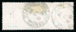 Stamp of Ireland » GB Used In Ireland 1888 Orbs £1 brown-lilac, plate 1, used with two strikes
