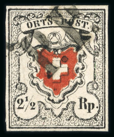 Stamp of Switzerland / Schweiz » Orts-Post und Poste Locale 1850, Orts-Post mit Kreuzeinfassung, Type 34