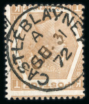 Stamp of Ireland » GB Used In Ireland 1872-1886 Attractive selection of very fine to superb strike of the circular datestamps on a range of surface printed issues, showing an array of village and town mkgs, including Armagh, Baltinglass, Buttevant, Castlebla
