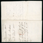 Stamp of Ireland » Pre-Stamp Postal History » Local Post Period - 1773-1840 1805 (1.12) Folded entire sent from Ennis to Dublin,