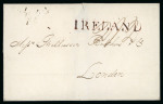 Stamp of Ireland » Pre-Stamp Postal History » Independant Post Office Period - 1784-1831 1807 (1.5) Folded letter sheet to London, showing good