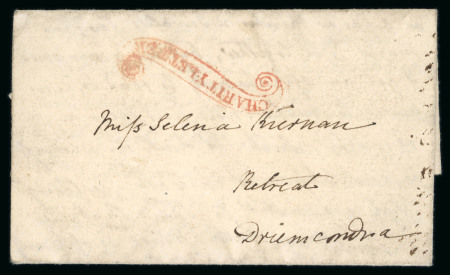 Stamp of Ireland » Pre-Stamp Postal History » Independant Post Office Period - 1784-1831 1820 (10.1) Miniature envelope sent within Dublin to