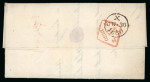 Stamp of Ireland » Pre-Stamp Postal History » Independant Post Office Period - 1784-1831 1830 (30.6) Folded entire sent from London via Dublin