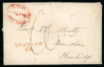 Stamp of Ireland » Pre-Stamp Postal History » Independant Post Office Period - 1784-1831 1828 (5.12) Folded letter sheet from Dublin to Annaclone