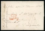 Stamp of Ireland » Pre-Stamp Postal History » Independant Post Office Period - 1784-1831 1828 (12.4) Folded letter sheet, rated "1/6" and showing
