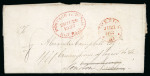Stamp of Ireland » Pre-Stamp Postal History » Independant Post Office Period - 1784-1831 1839 (9.12) Folded entire (reduced at left) from Dublin