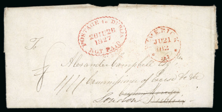 Stamp of Ireland » Pre-Stamp Postal History » Independant Post Office Period - 1784-1831 1839 (9.12) Folded entire (reduced at left) from Dublin
