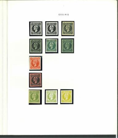 Stamp of Belgium » Collections Essays : 1865-1915, collection of 60 old essays