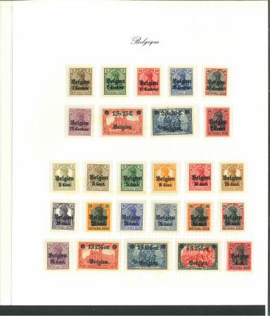 Stamp of Belgium » Collections German Occupation : 1914-1918, nice collection