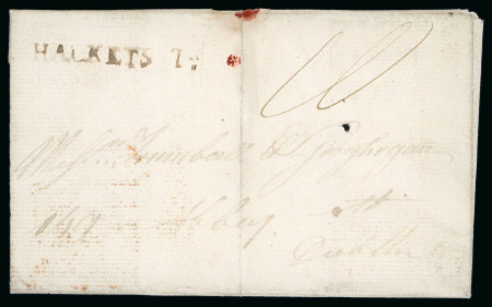 Stamp of Ireland » Pre-Stamp Postal History » Independant Post Office Period - 1784-1831 1808 (1.2) Folded entire from Hacketstown (County Carlow)