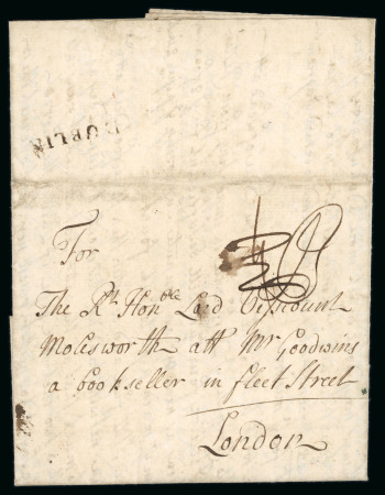 Stamp of Ireland » Pre-Stamp Postal History » Early Period - 1657-1784 1808 (1.2) Folded entire from Hacketstown (County Carlow)