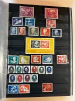 Stamp of Germany » Germany Collections and Large Lots 1949-1972, in a stockbook absolutely complete mint collection