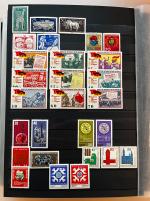 Stamp of Germany » Germany Collections and Large Lots 1949-1972, in a stockbook absolutely complete mint collection