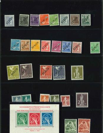 Stamp of Germany » Germany Collections and Large Lots 1949-1953, small mint * collection